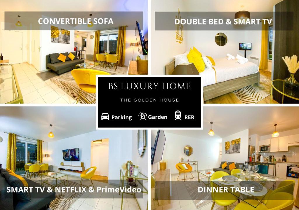 Corbeil-Essonnes Apartment | The Golden House * Parking * Garden