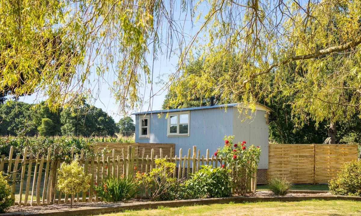 Whitestone Apartment | The Hideaway Hut - 1 Bed Shepherds Hut - Dodmarsh