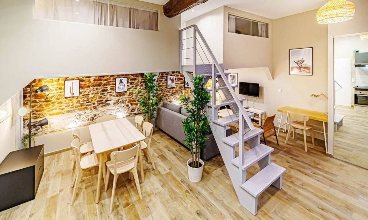 Saint Michel - Mairie Apartment | The Montesquieu Loft - Spacious 6 People - Saxe Gambetta