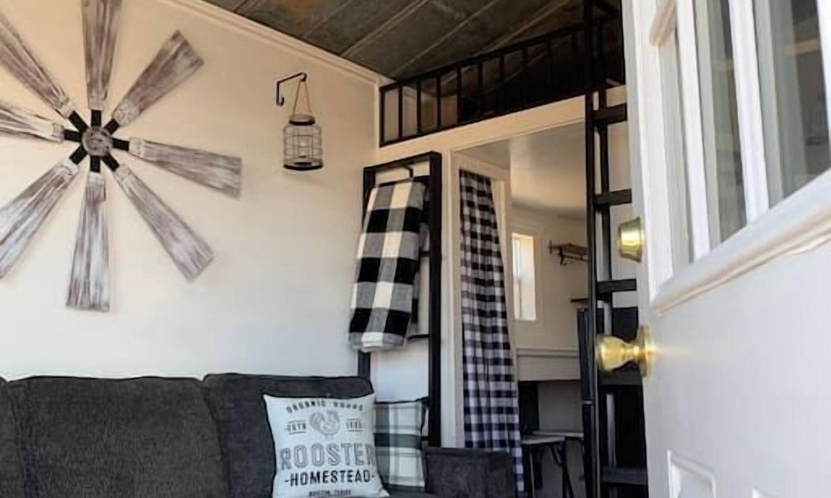 Dennis Cabin | The Nest Tiny Home is 160sf with awesome Views!