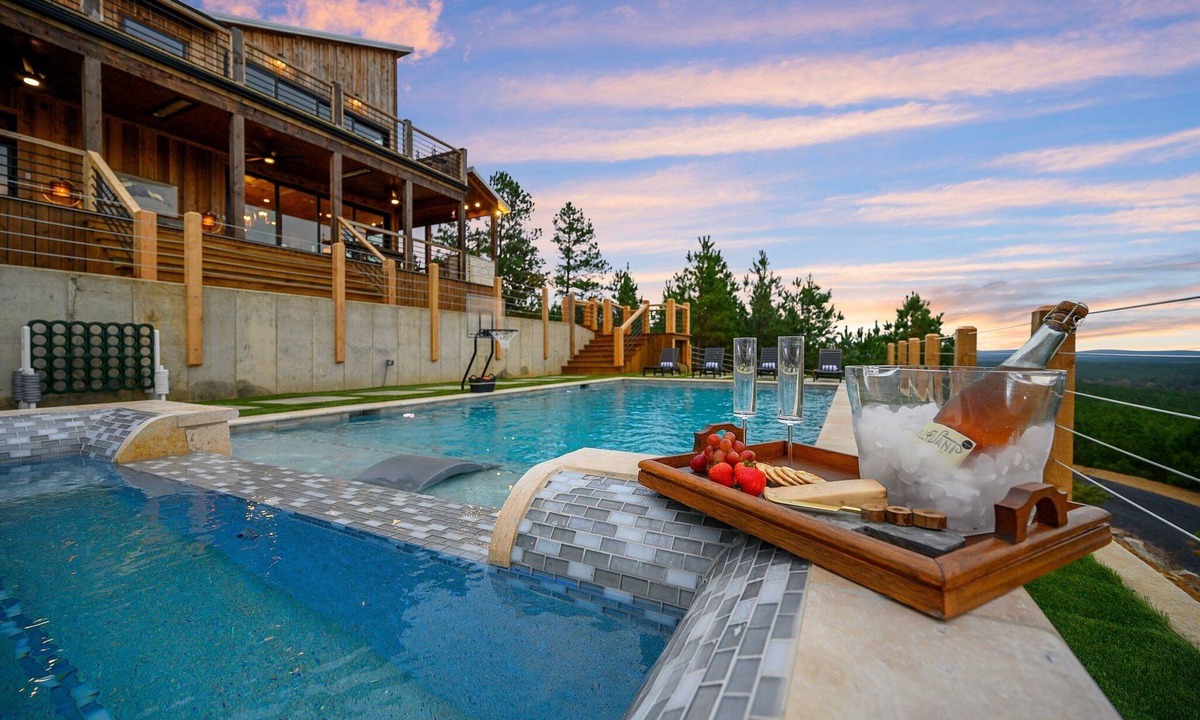 Broken Bow Cabin | The Overlook w/Outdoor Pool, EV Outlet, Pickleball, Unbelievable Views