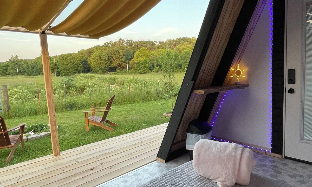 Bentonville Cottage | The Penny Farthing A-Frame Glamping Unit
