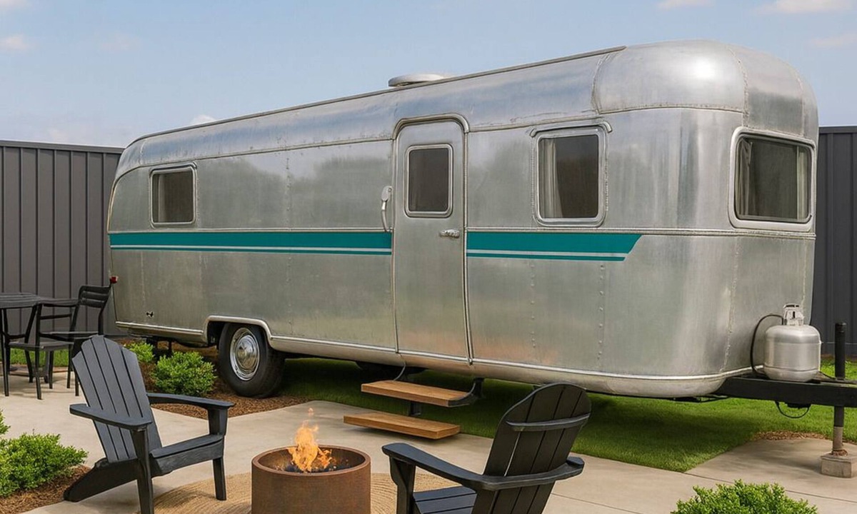 Haslet RV Rental | The Poolside Spartan Escape - Couple Retreat!