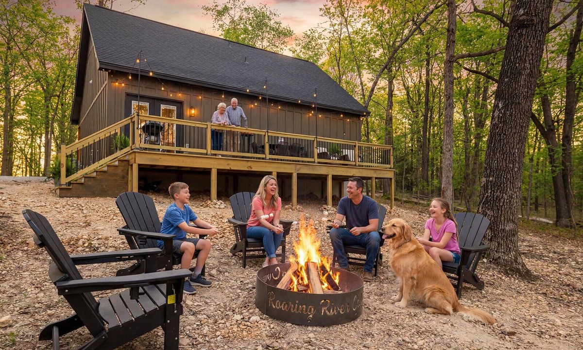 Eagle Rock Cabin | The Rainbow Trout Cabin, 3-bedroom/2 bath , Dog-friendly, Firepit, Secluded