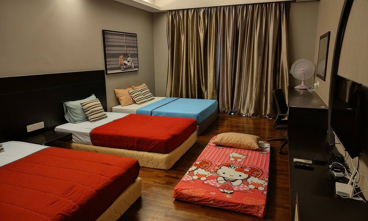 Malacca City Apartment | The Shore Residence Melaka (Hello Kitty Room)