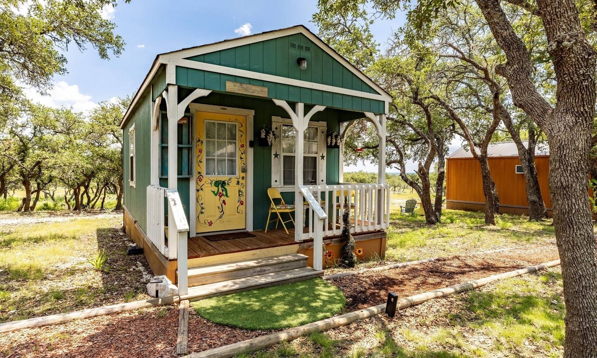 Mountain Home Cabin | The Wildflower Cabin- Romantic Texas Hill Country cabin for 2 in the woods near Kerrville & Fredericksburg