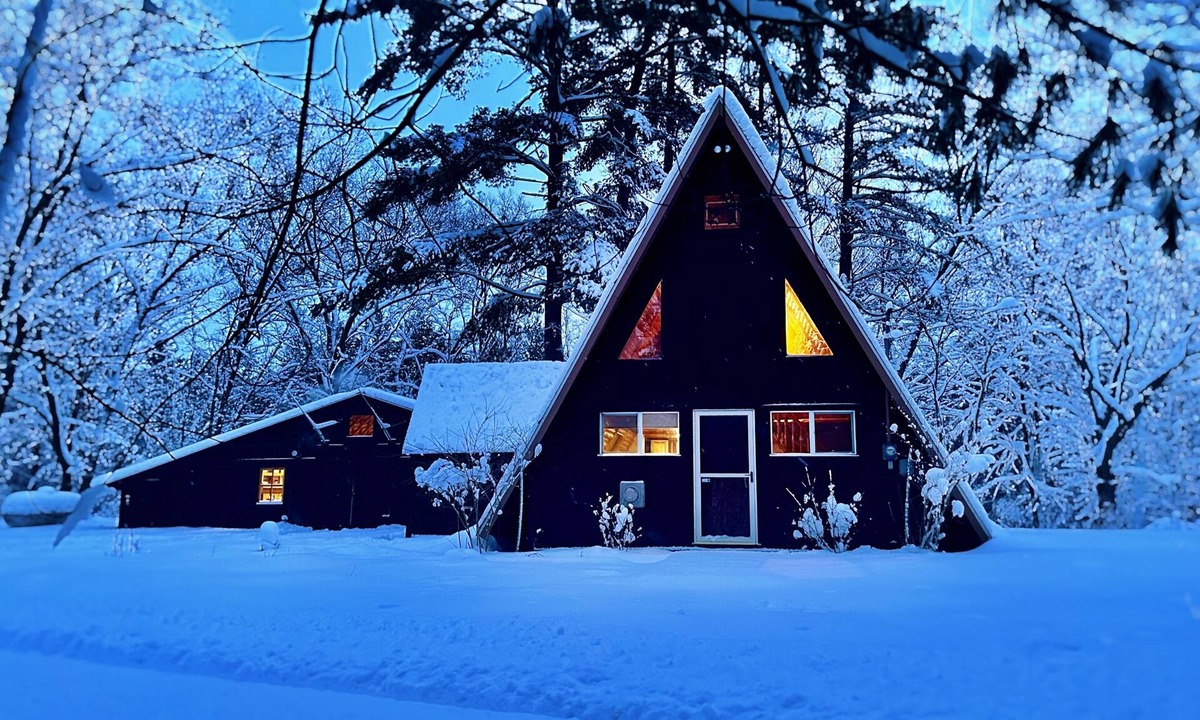 White Cloud Cabin | The Woodmoor Cabin | Log A-Frame & Bunkhouse
