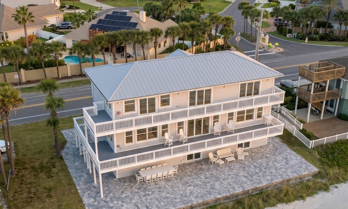 Vilano Beach House | Therapy Estate: Modern Luxe Beachfront DUAL Houses - Sleeps up to 22!