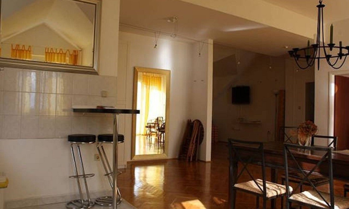 Seget Donji House | Third Floor 2-room apartment with approx. 100m² air conditioning, balcony, panoramic sea view