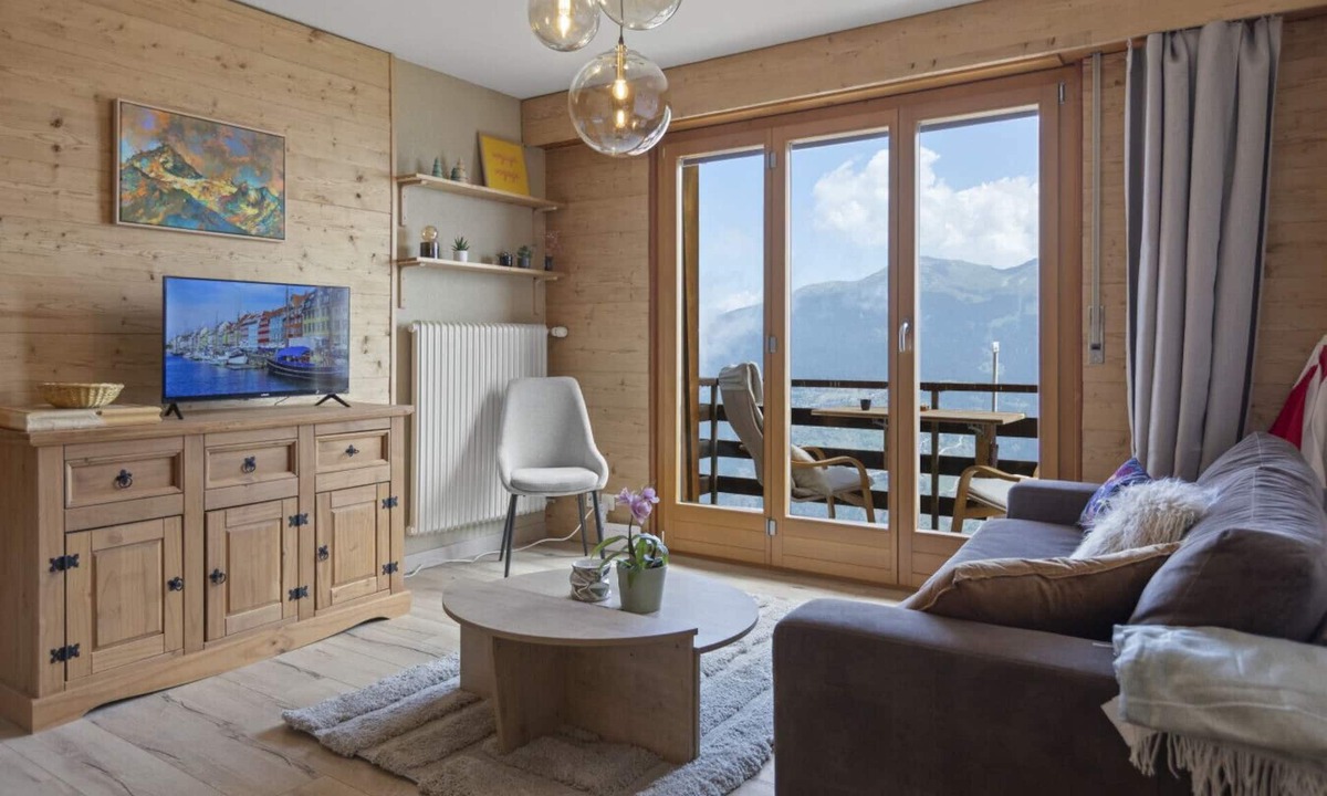 Vex Apartment | Thyon-les-Collons, 4 pers - Balcony with view