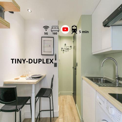 Saint Michel - Mairie Apartment | Tiny-duplex
