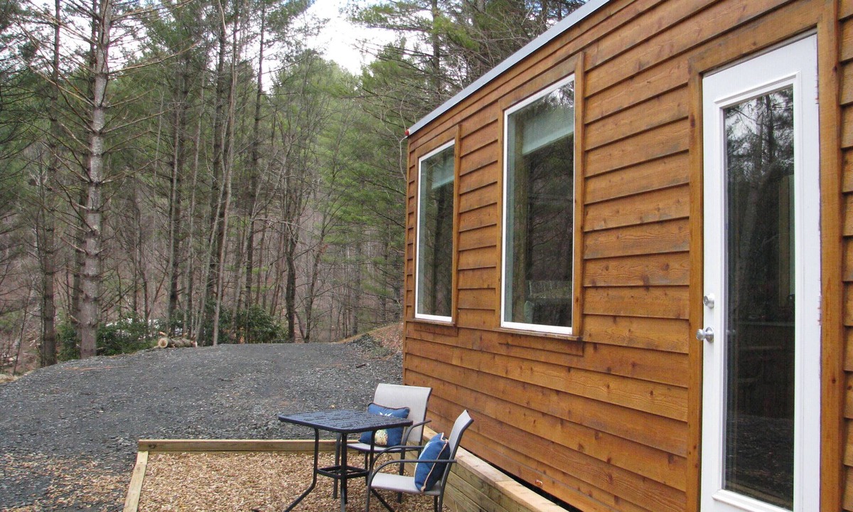 West Jefferson House | Tiny House On Wheels across from New River