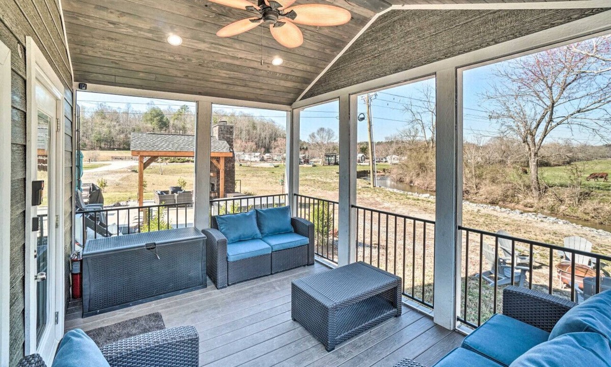 Morganton House | Tiny Retreat Gated Rural Haven