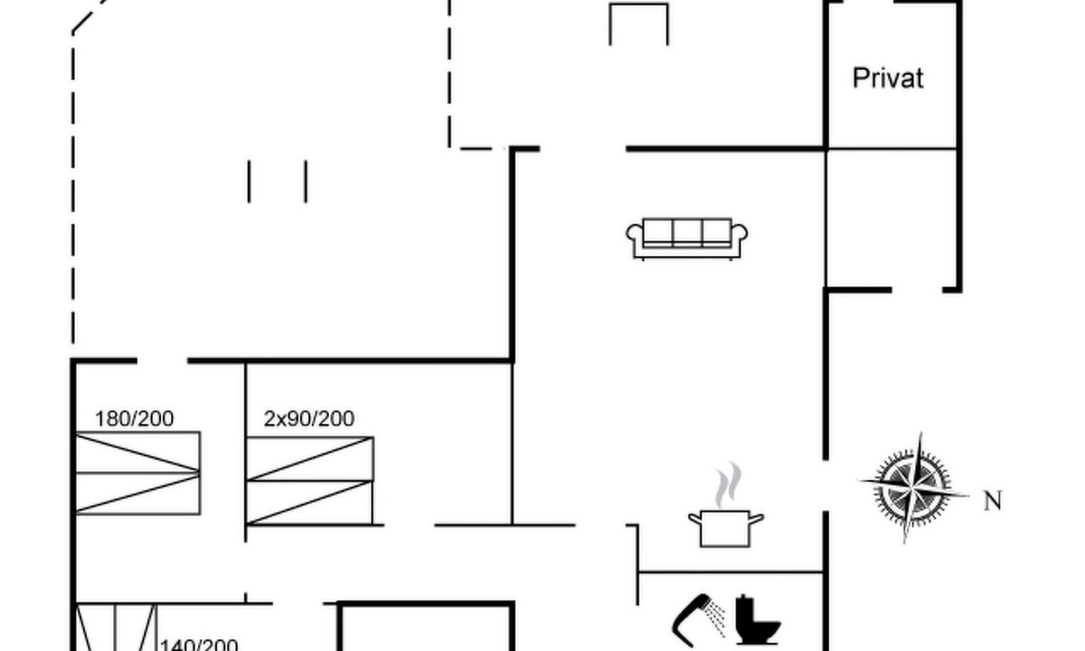 Skibby House | "Tobrjön" - 200m to the fjord by Interhome