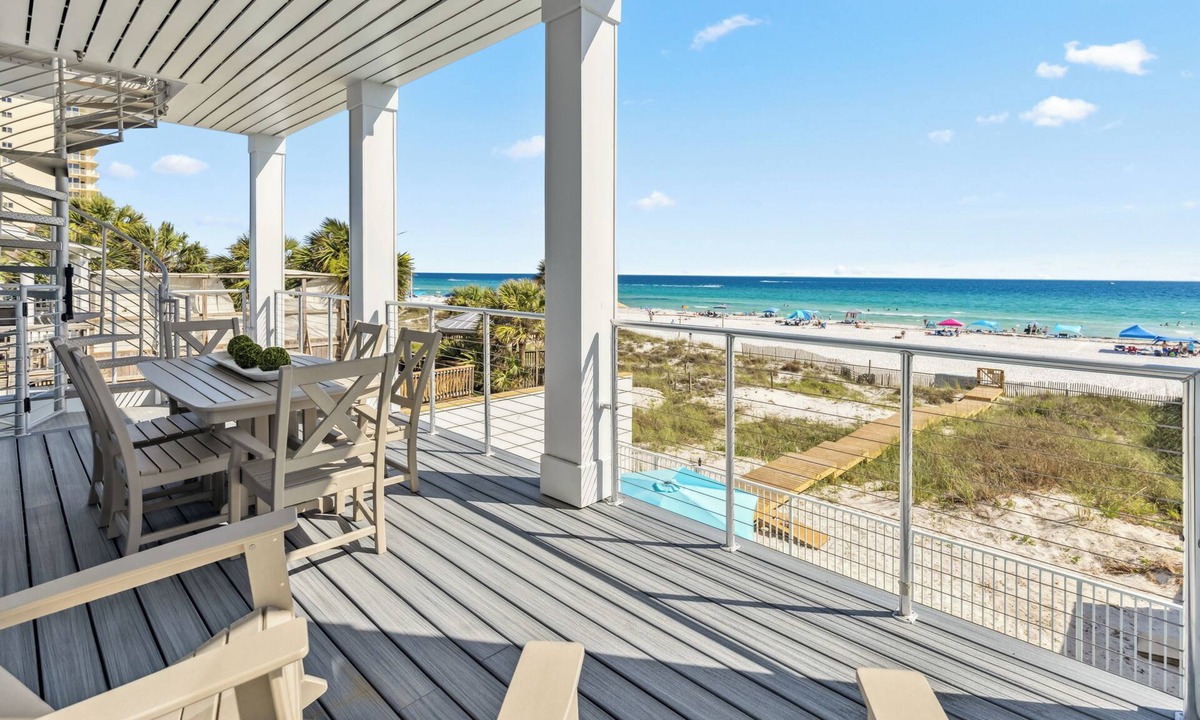 Thomas Drive House | 🏖 Tootsies Beachfront Getaway! Exceptional, New, Beachfront Home with Pool!