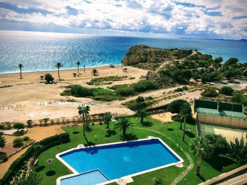 Villajoyosa Apartment | Top-Floor Beachfront Apartment with Parking, Pool, & Spacious Sea-View Balcony