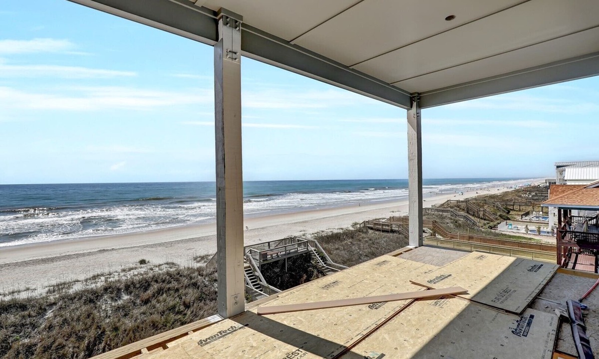 Ocean Ridge House | Topsail Sanctuary - Oceanfront new build with a pool and hot tub