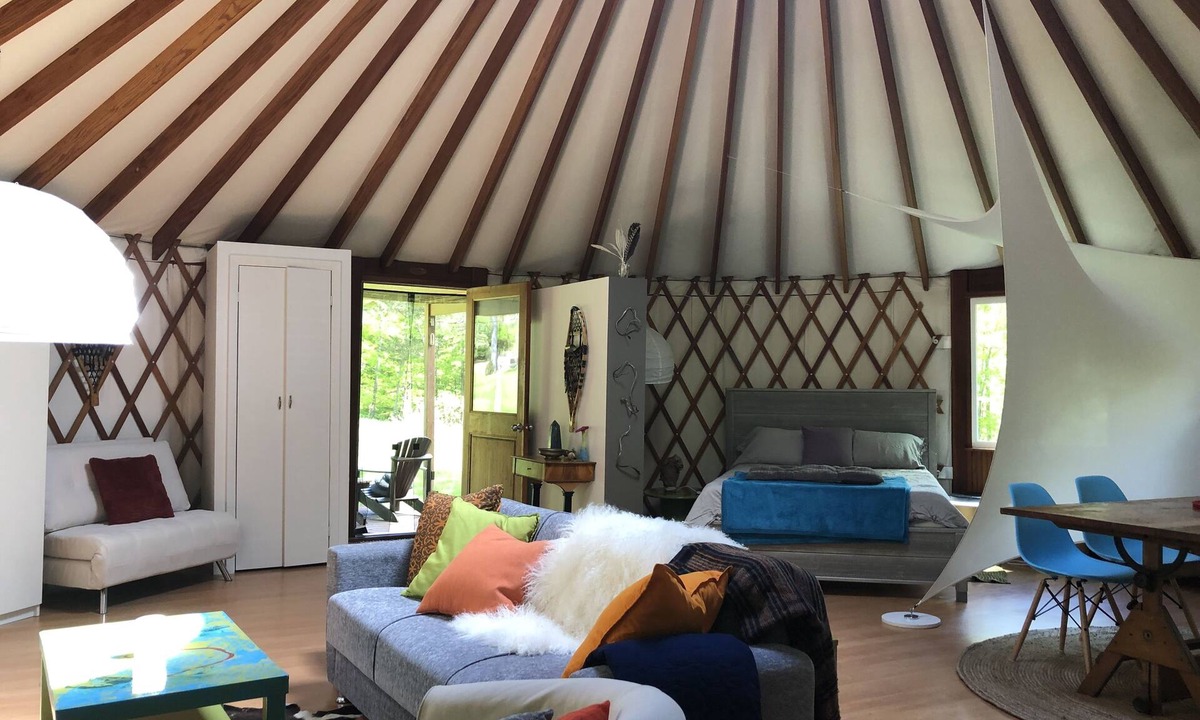 Ulster Park House | Totally secluded Yurt surrounded by waterfalls, brooks, cliffs and forest