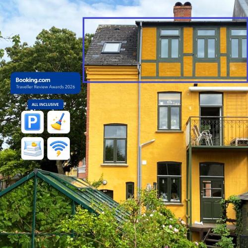 Odense Apartment | Townhouse with Garden and Free Parking