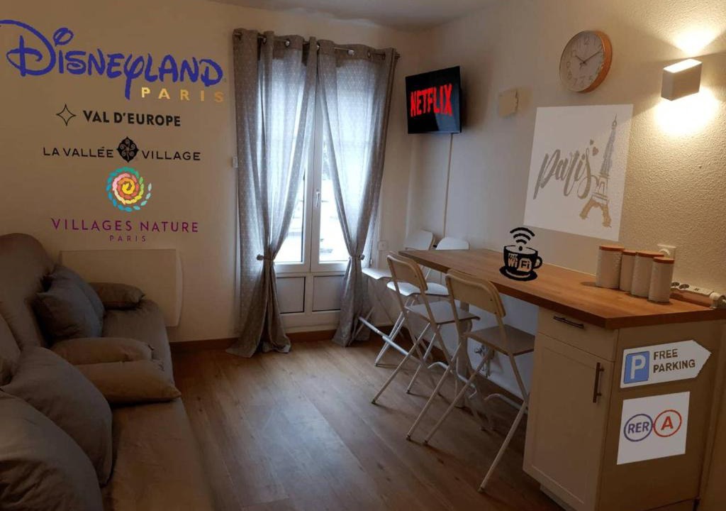 Bussy-Saint-Georges Apartment | Très joli studio Disneyland Paris 4pers
