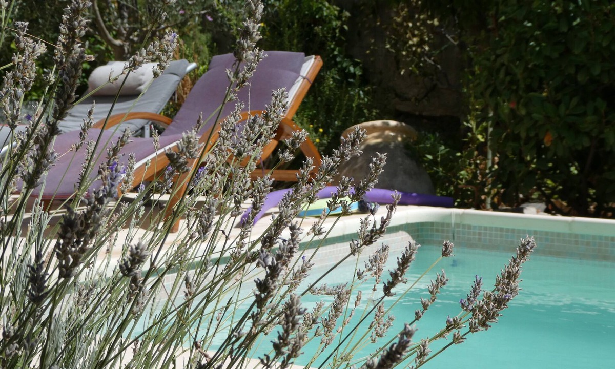 Causses-et-Veyran Apartment | Tranquil apartment with pool and beautiful garden