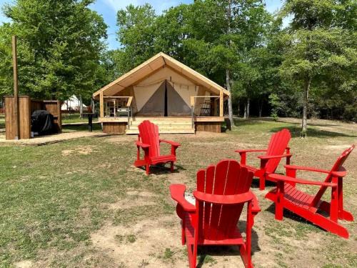 Bastrop House | Tranquil Lakefront Glamping Safari Tent with Scenic Views near Bastrop, Texas