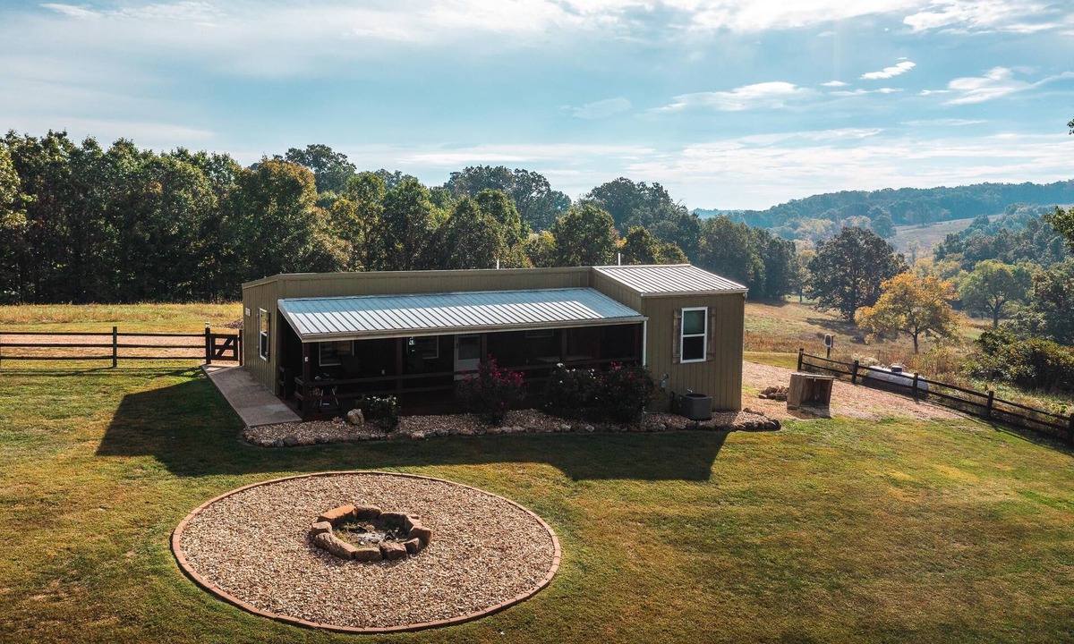 Steelville Cabin | Tranquil Two Bedroom home on 300 Acre Farm with Private River Access