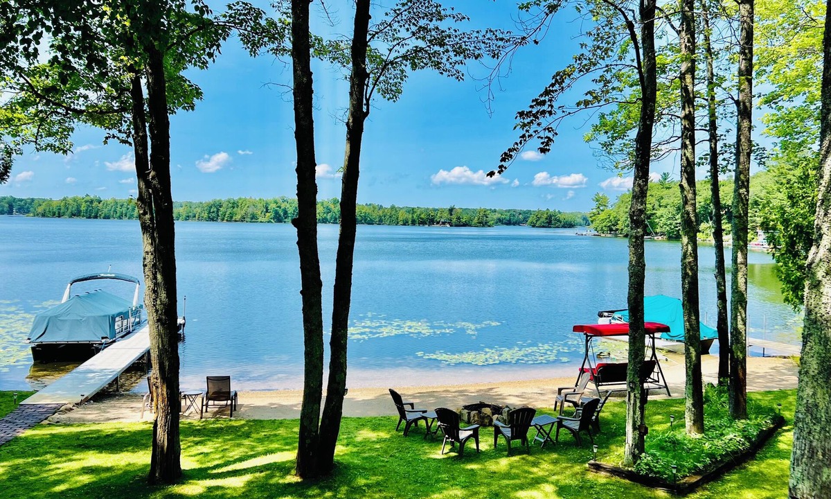 Traverse City House | Traverse City Lake Front w/Fireplace, Sauna, & Kayaks. Dogs welcome. June Avail