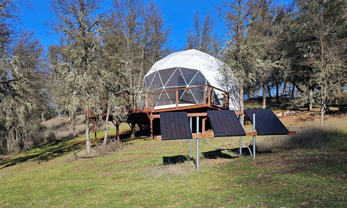 Mountain Ranch RV Rental | Treehouse Geodome In the Sierras