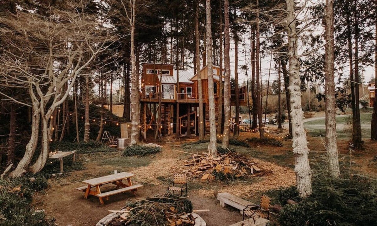 Port Angeles House | Treehouse over the water - Eagle's Nest