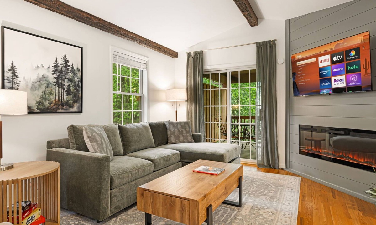 Asheville House | Treetop View | HotTub | Fireplace | EVCharger