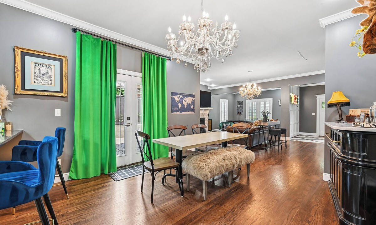 Cherry Street House | Trendy Tulsa Speakeasy. Right in the middle of everything fun. No Cleaning Fee