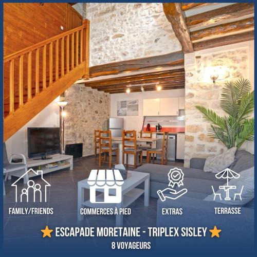 Moret-sur-Loing House | Triplex atypique- Cour intérieure- Commerces à pied