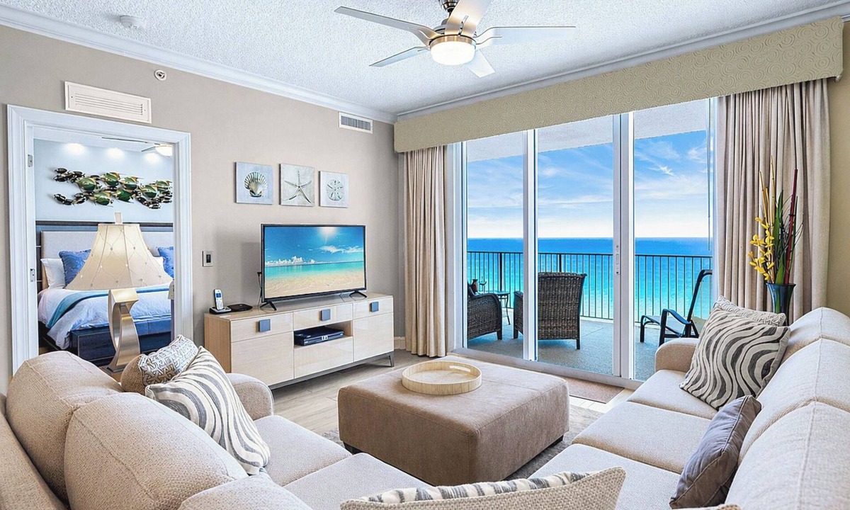 West Panama City Beach Condo | Tropic Winds Beach Condo * FREE Beach Service * MAY Dates Avail * Come Relax!