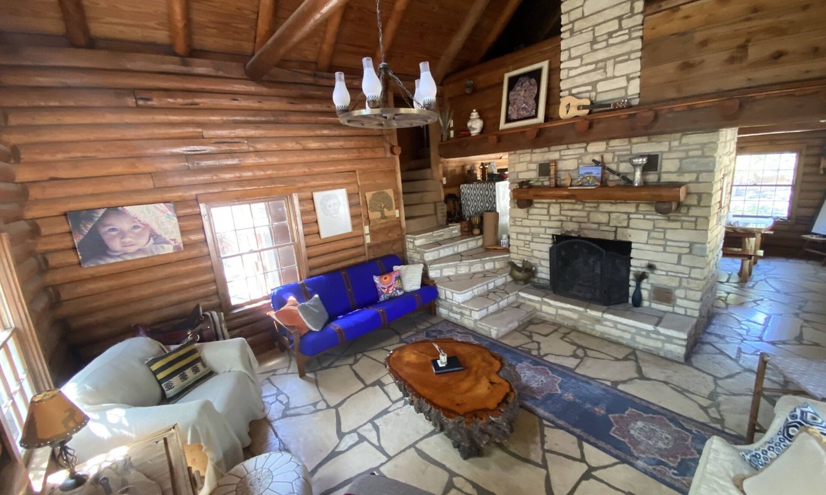 San Marcos Cabin | Two Bedroom Log Cabin at Samadhi Yoga Retreat