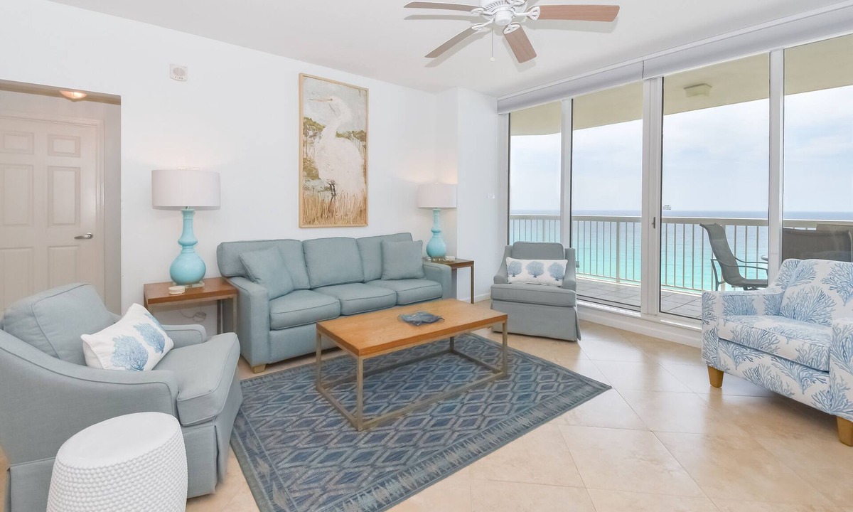 Destin Condo | TWO OCEANFRONT MASTER BEDROOMS.NEWLY UPDATED COASTAL. DISCOUNTED BEACH SERVICE