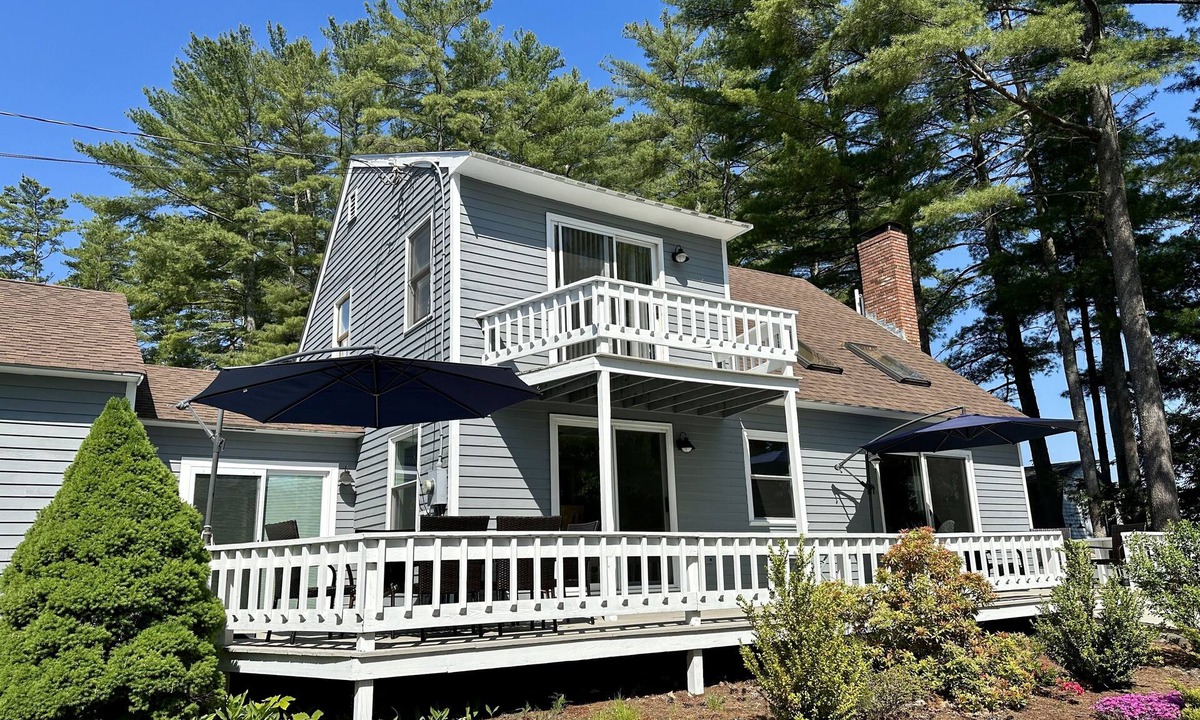 Alton Bay House | Two updated lakefront homes - dock with boat slip, game room, & screened porch