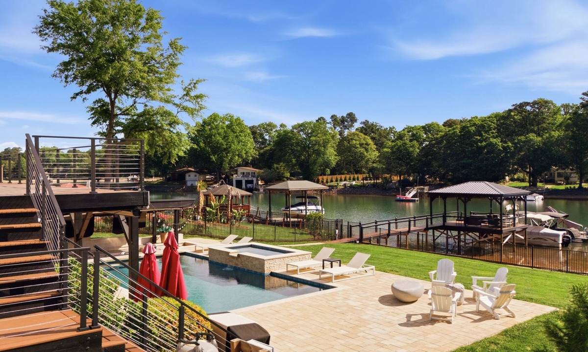 Huntersville House | Ultimate LKN Waterfront Home - Pool & Covered Deck