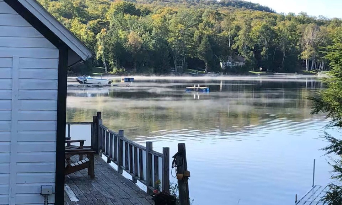 Ellenburg Depot Cabin | Unique Boat House on Chazy Lake in the Adirondacks