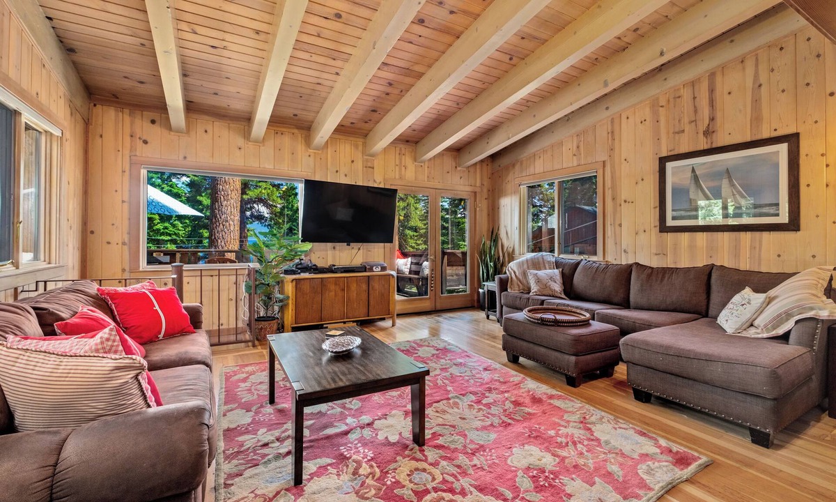 Ridgewood Cabin | Unique Hilltop Cabin on Ridgewood | Dog Friendly | Partial Tahoe Views | Spacious Deck