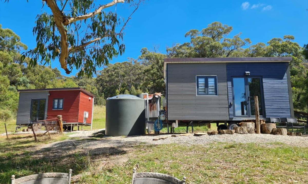 Hartley Other | Unique two tiny homes set up with private dam