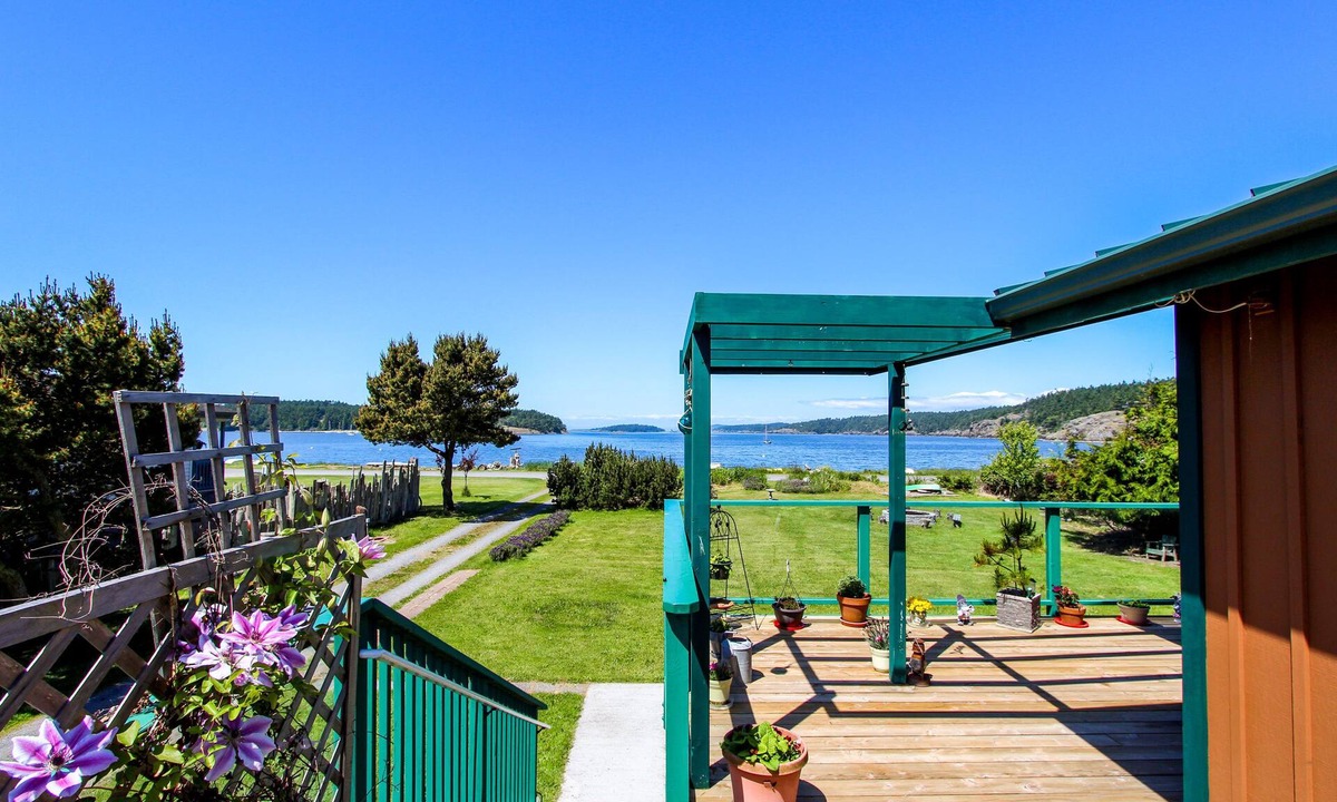 Lopez Island House | Unique waterfront home with lake & ocean views plus private sauna
