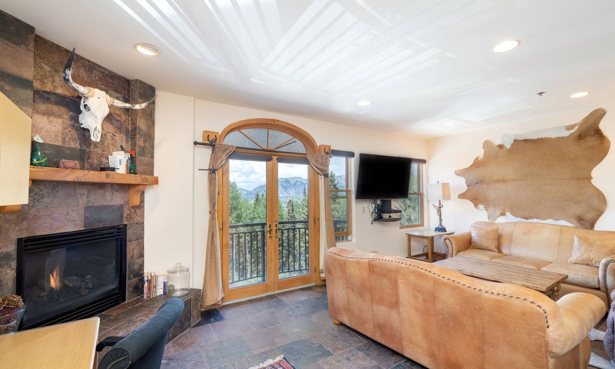 Mountain Village Condo | Unobstructed Mountain Views From Private Balcony in This Stunning 1-Bedroom Resi