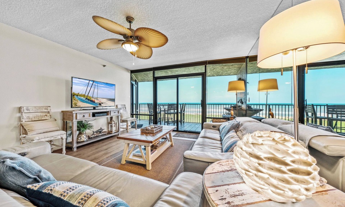 Bethune Beach Condo | Updated direct oceanfront condo with large private balcony and a beachfront pool