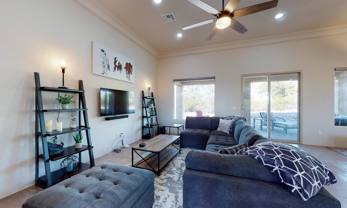 Tanque Verde House | Updated home with mountain views, a private patio, grill, EV charger, W/D, & AC