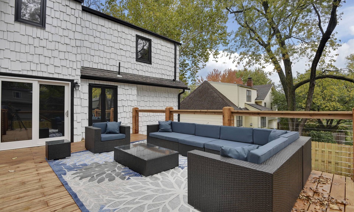 Overland Park House | Upscale 5BR Home w/Entertainer's Deck & Gated Driveway