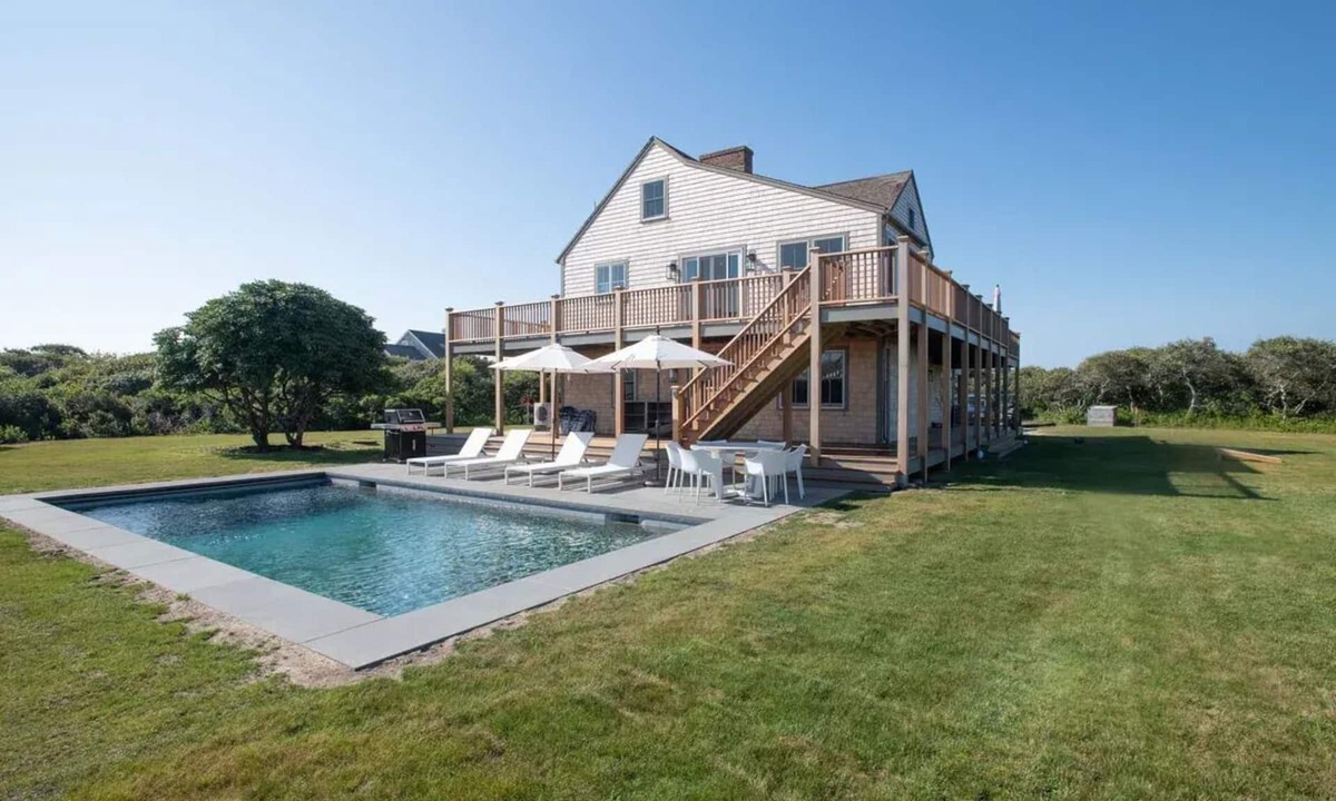 Tom Nevers House | Upside down home with upper deck and unobstructed water views