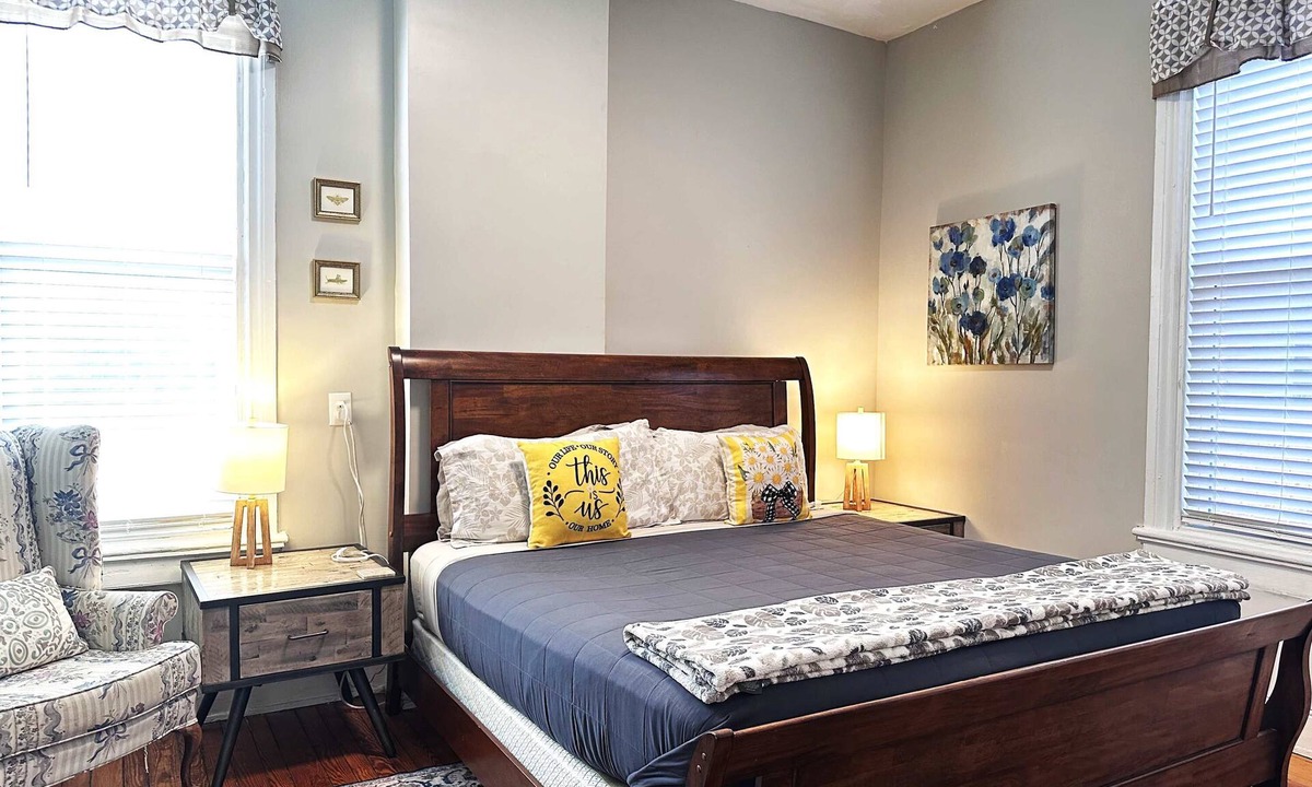 Fan District Apartment | Urban Bloom/King Bed/2TVs/Free Parking/Museums