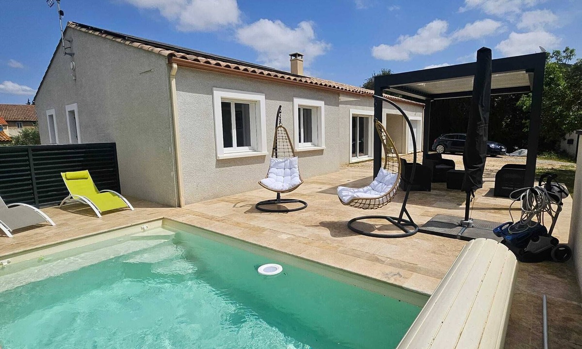 Ornaisons House | Vacation home for families or friends, swimming pool, in village, 30 mins from the sea