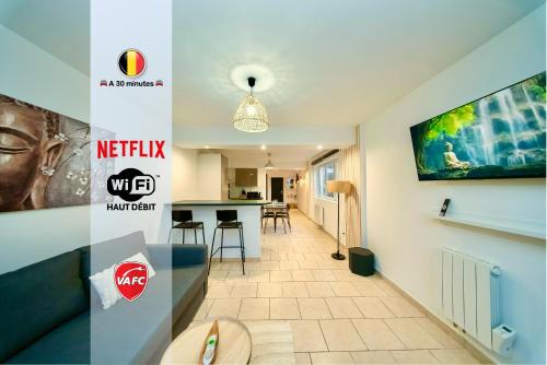 Valenciennes Apartment | ValenStay - T2 Pro - Stade du Hainaut avec jardin